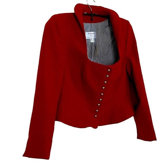 Angermaier Munchen Red Wine Oktoberfest Drindl Wool Jacket Sz EU 44 or US 14 NWT - Picture 2 of 11